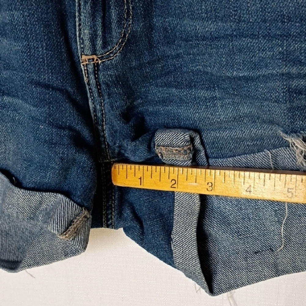 PAIGE Women's Distressed Blue Jean Shorts Size 27 - Picture 9 of 9